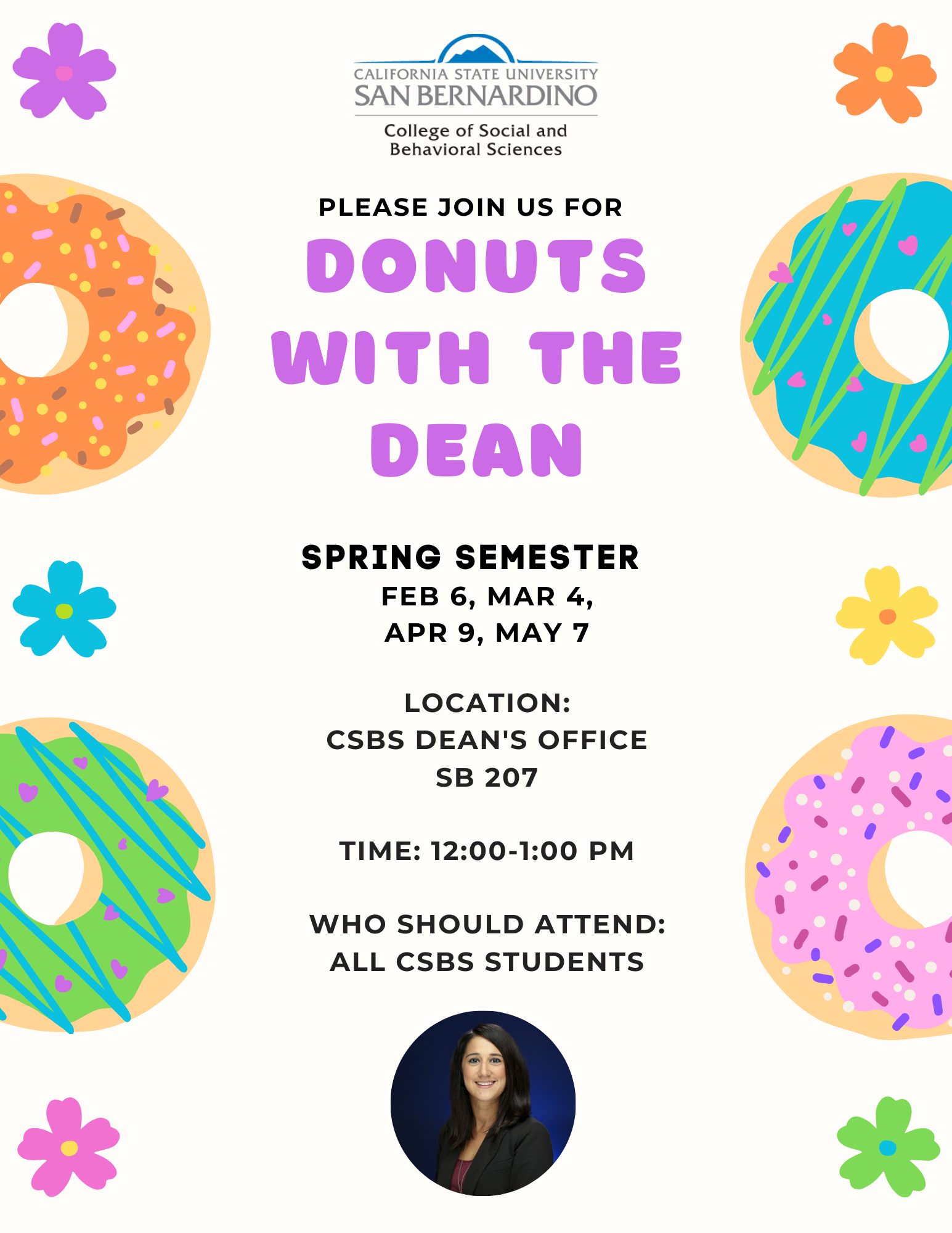 Donuts with the CSBS Dean