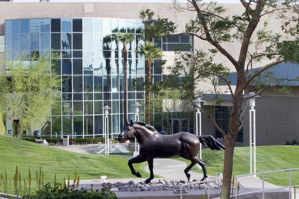 Horse statue on PDC campus