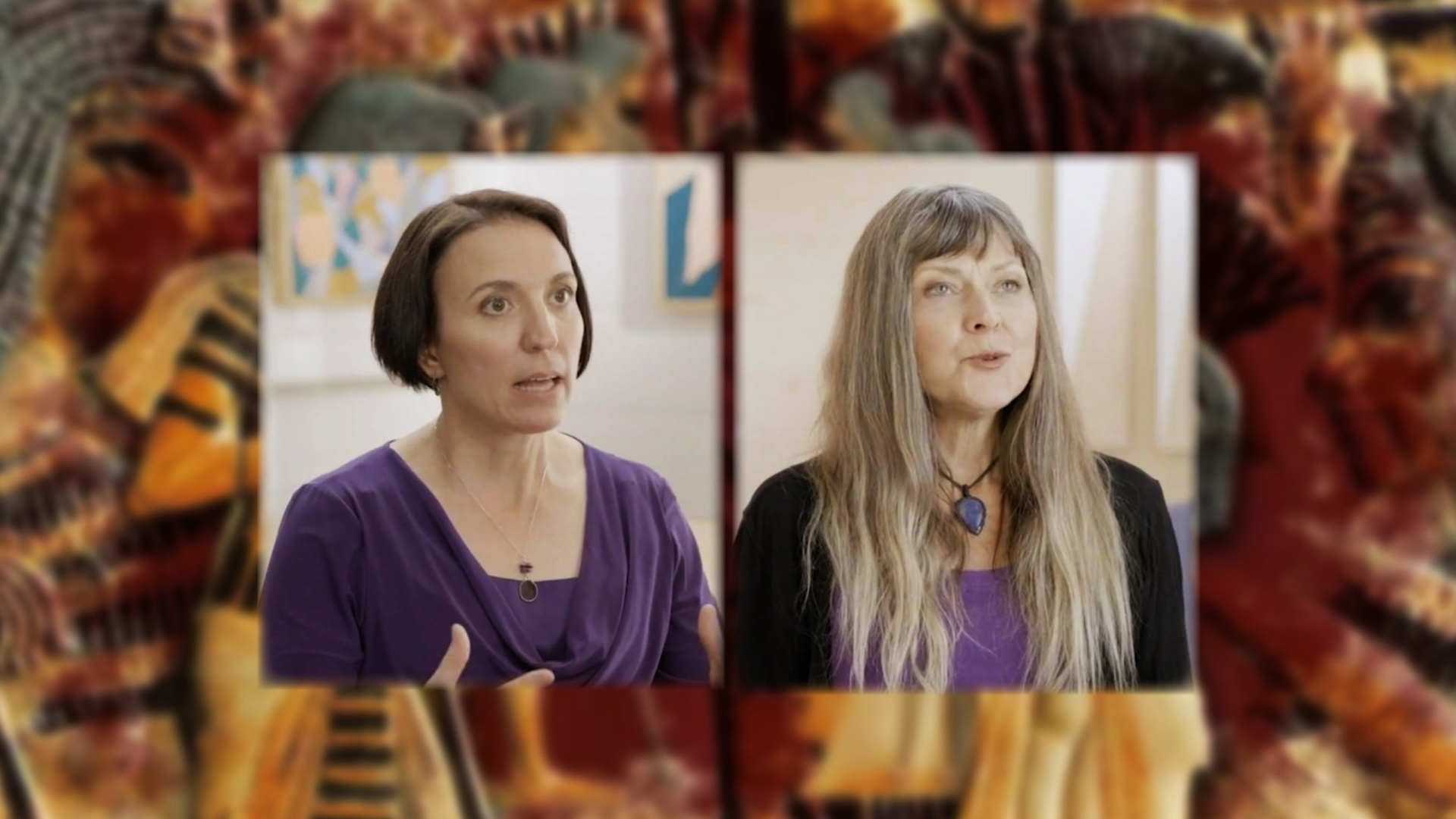 Kate Liszka (left) and Kasia Szpakowska in the Wondrium series “The Real Ancient Egypt.”