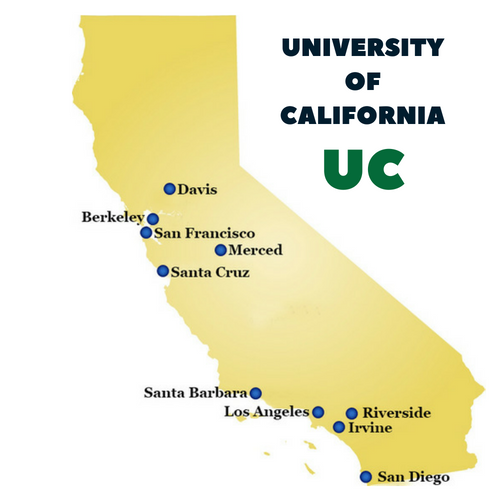 Map Uc Campuses 