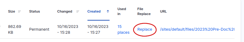 Select Replace to replace the file