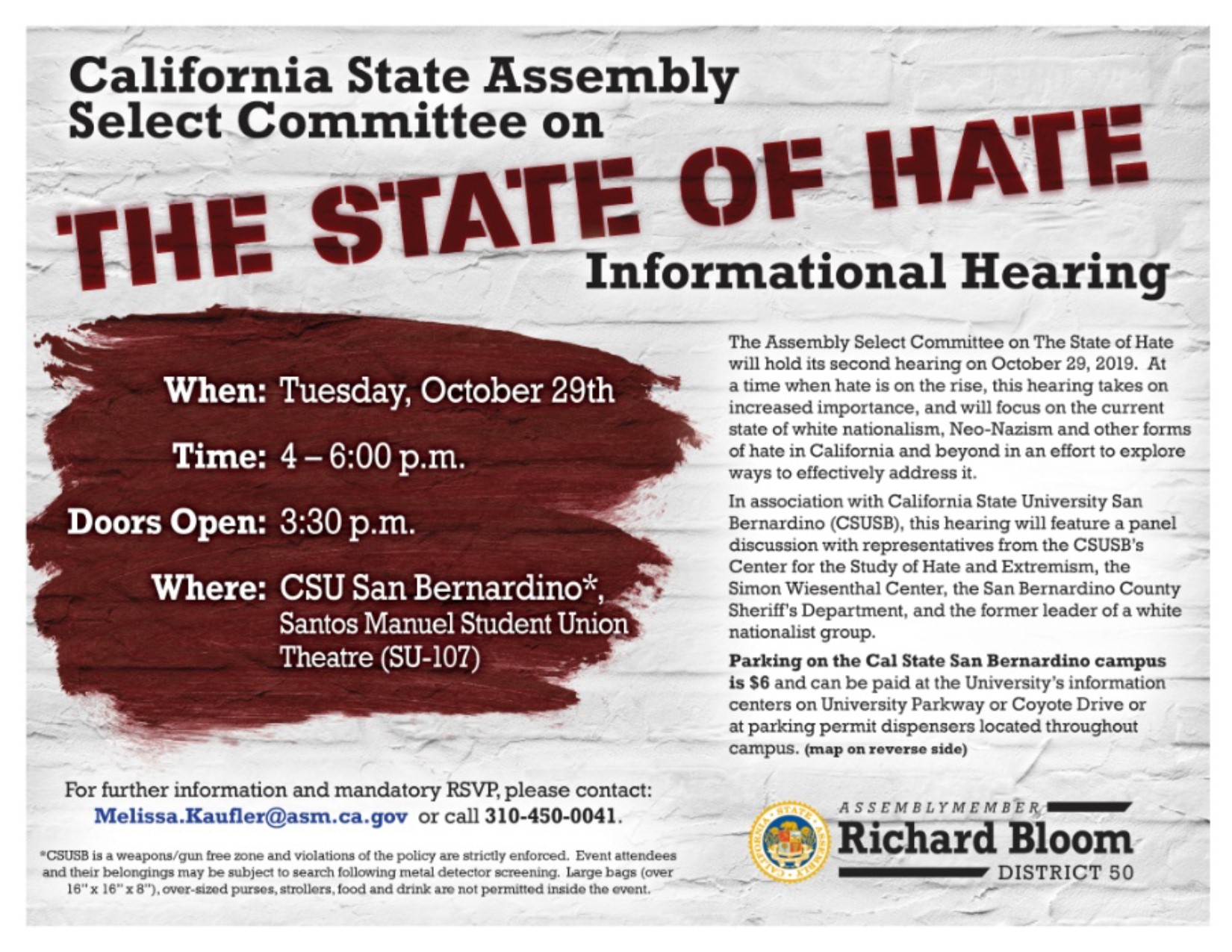 state of hate flyer