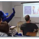 Cody in a classroom