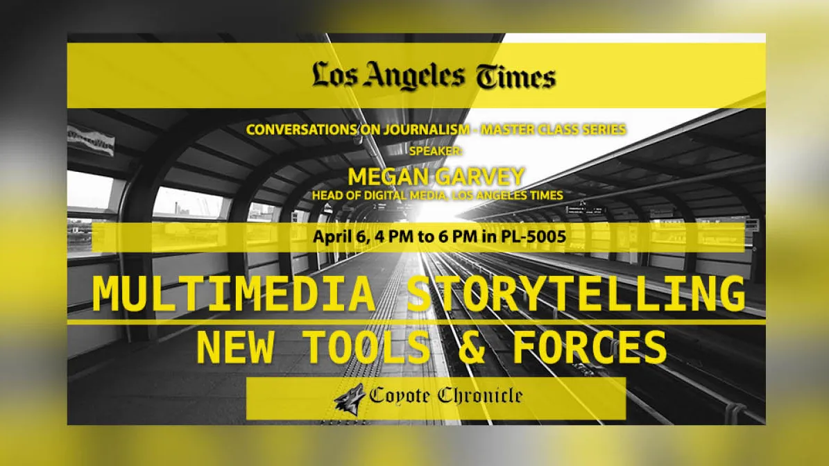 discussion with LA Times news slide