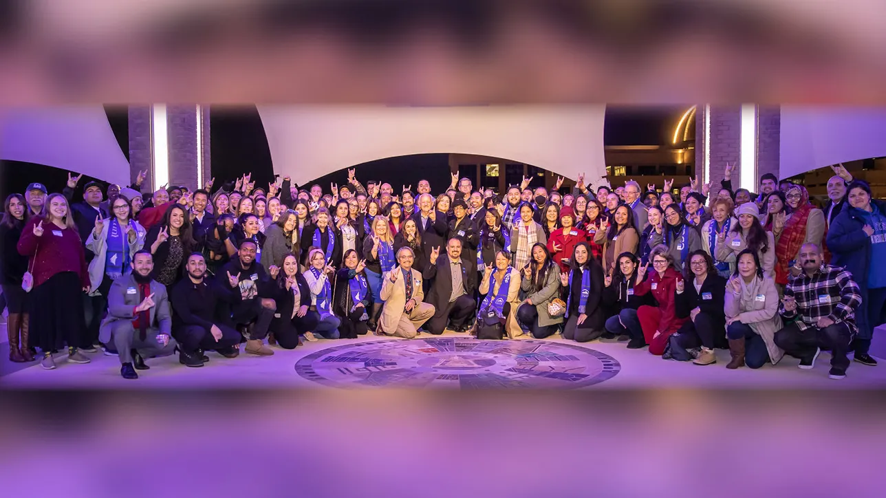 About 200 CSUSB alumni gathered for the alumni mixer held at Grier Pavilion at the top of Riverside City Hall. 