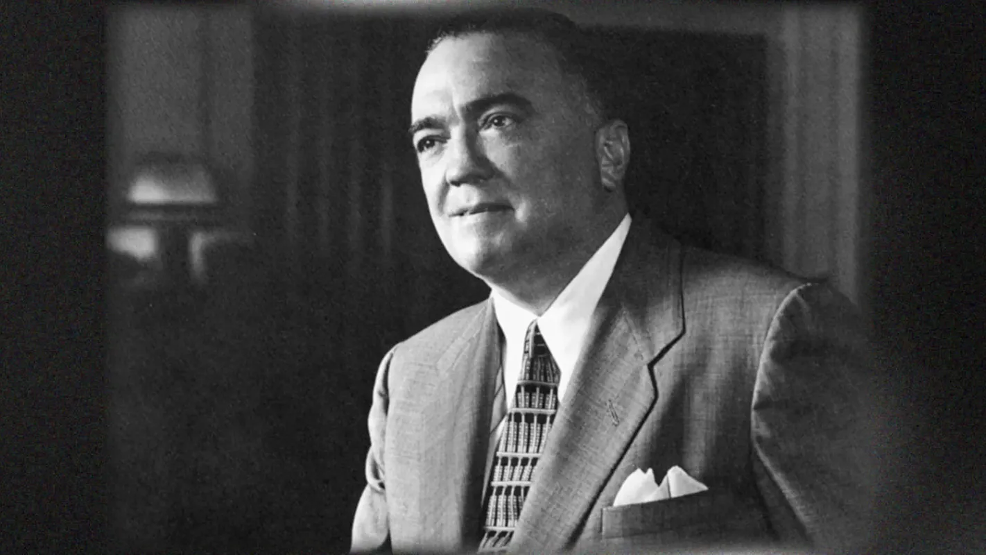 J. Edgar Hoover, the first director of the FBI who ran the agency for 48 years.  