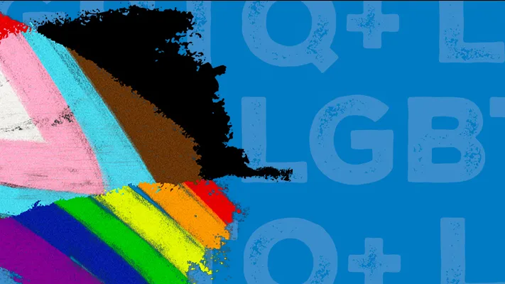 LGBTQ+ History Month graphic 