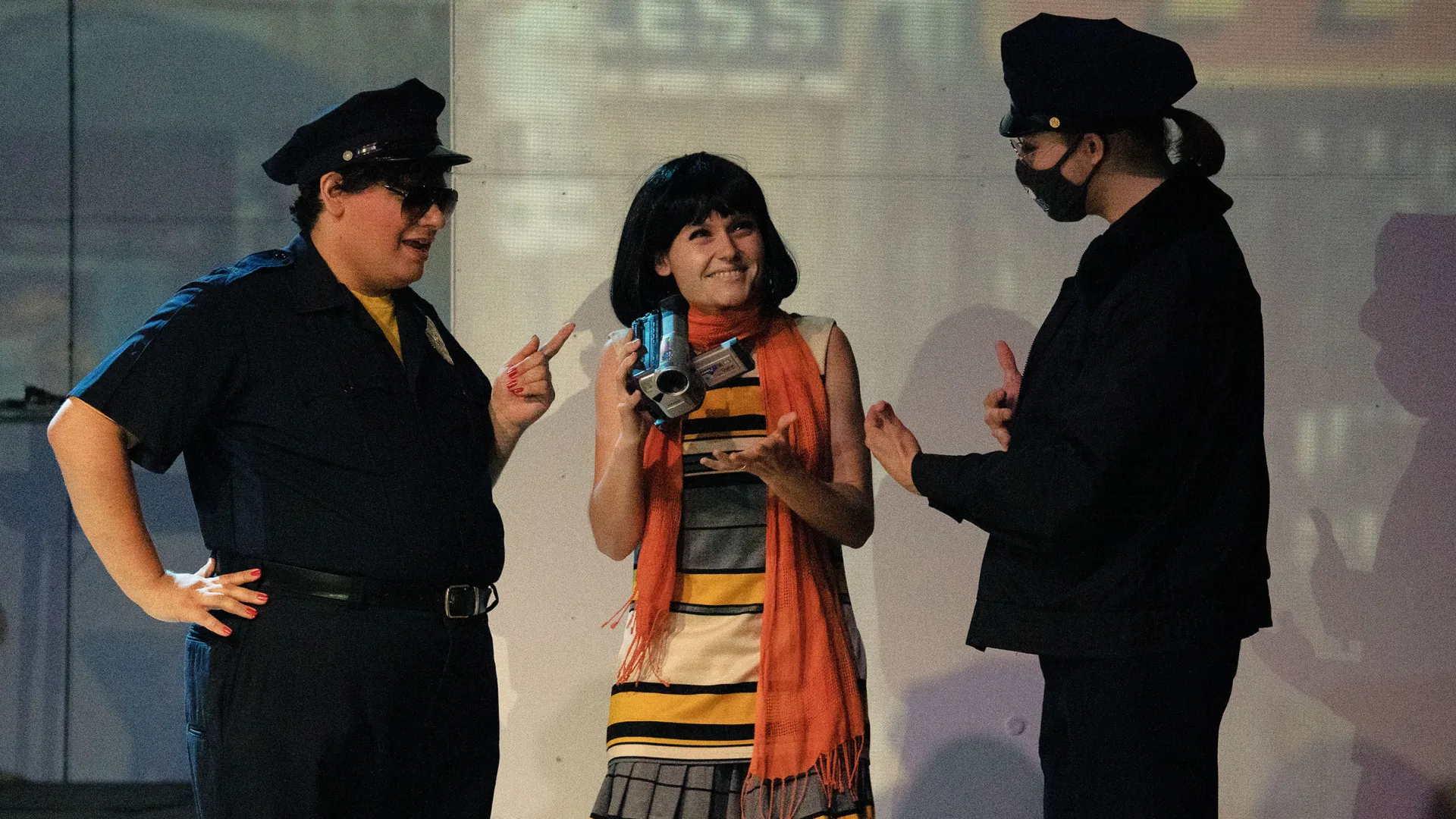 Photo from the CSUSB opera presentation of “I was looking at the ceiling and then I saw the sky.”
