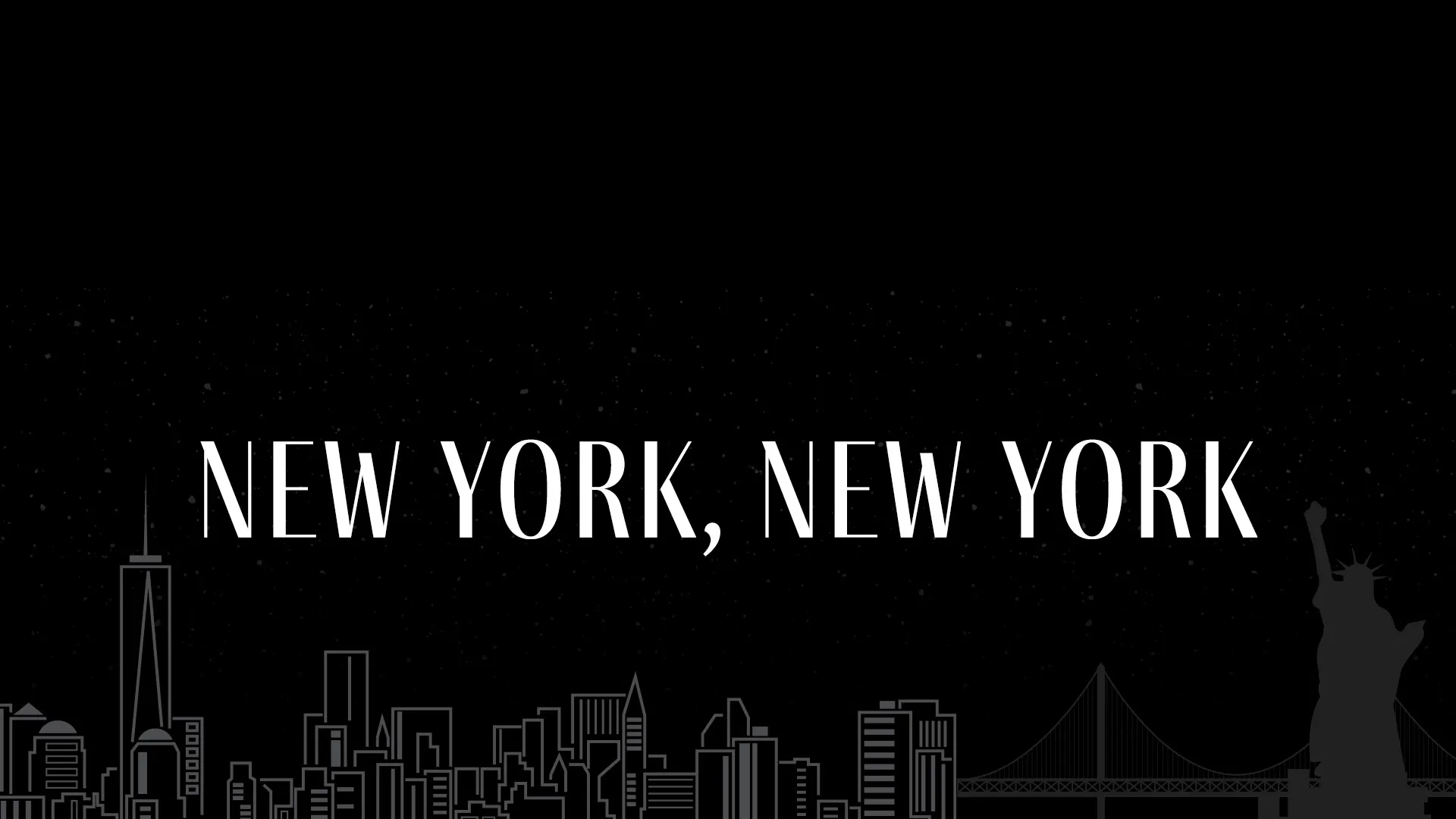 New York, New York gala graphic