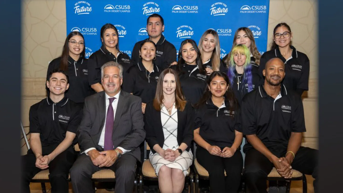 CSUSB Palm Desert Campus hospitality management students and faculty at “New York, New York” fundraising gala