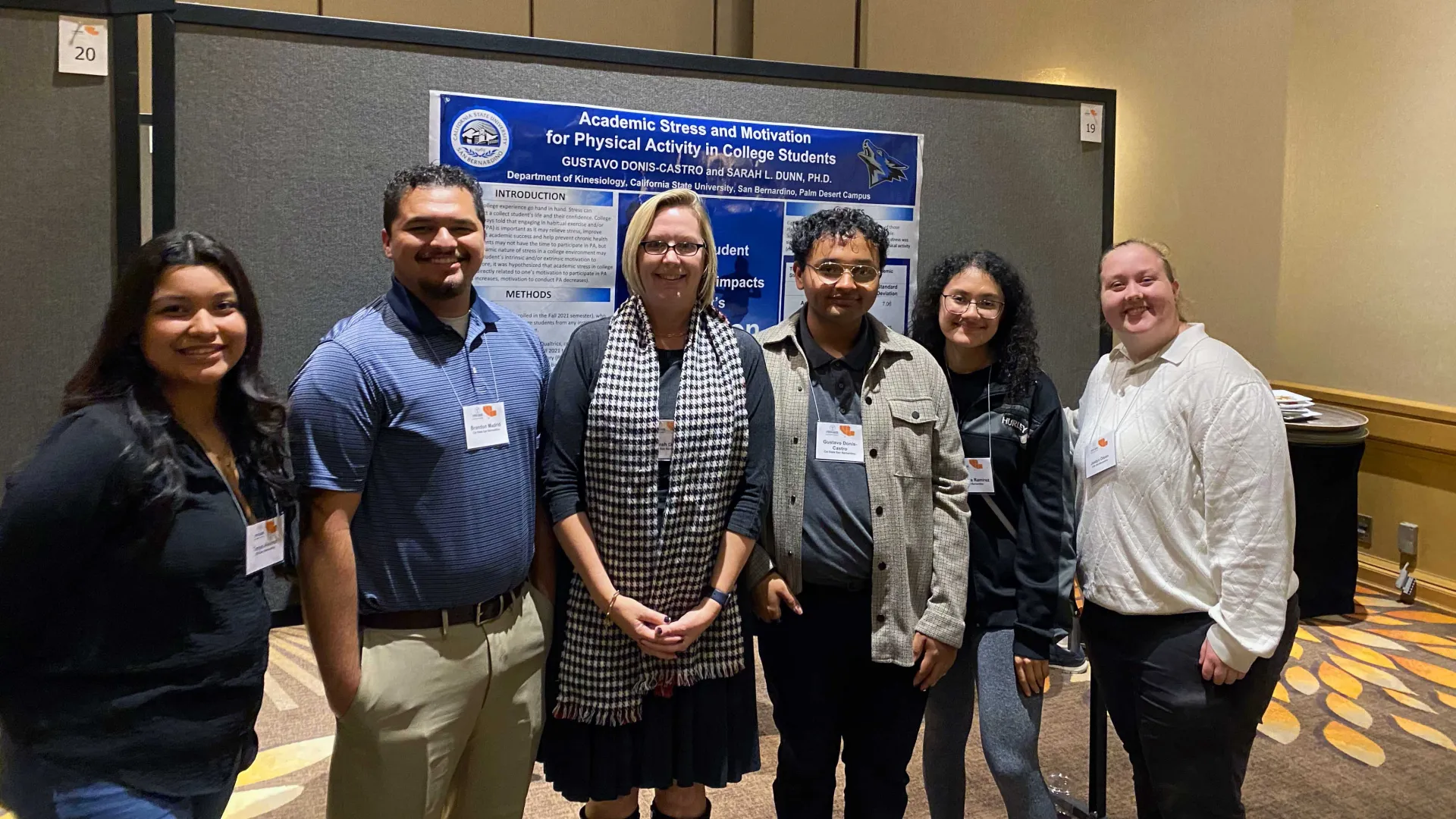 CSUSB kinesiology students and faculty at 2022 Southwest American College of Sports Medicine Conference