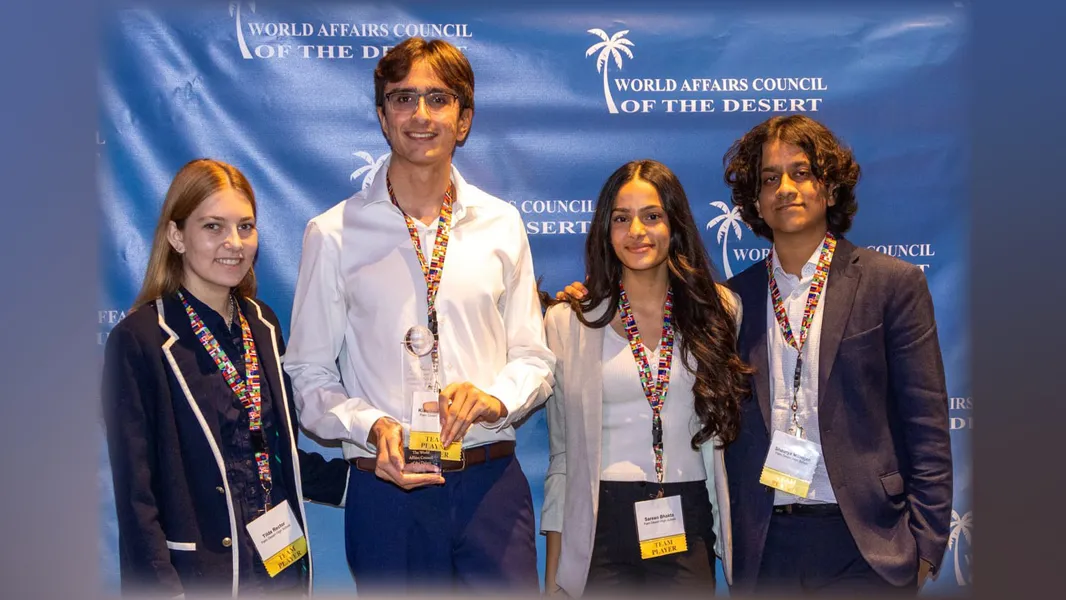 The 2024 WorldQuest winning team from Palm Desert High School