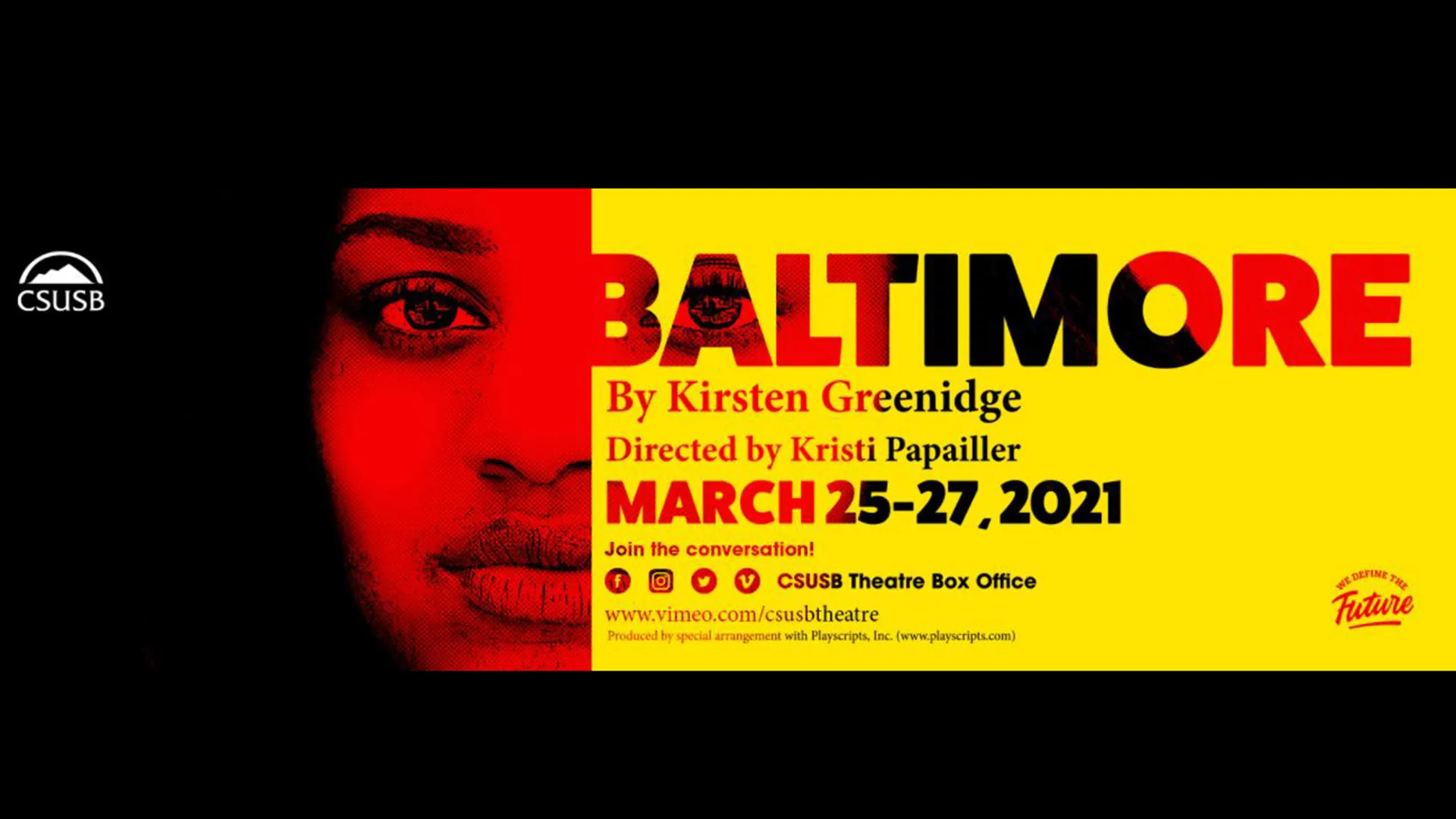 Tickets now on sale for CSUSB Theatre Arts’ presentation of Greenidge’s ‘Baltimore’
