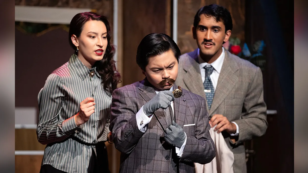 Student actors in the Murder on the Orient Express