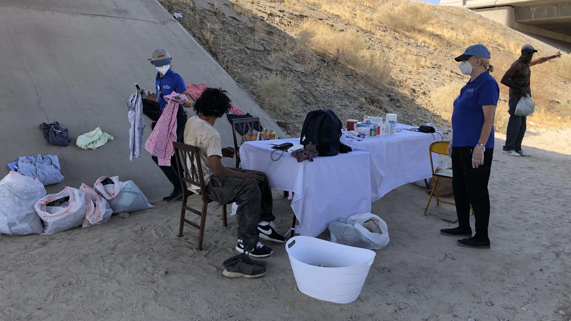 Cal State San Bernardino’s Palm Desert Campus has been providing free healthcare services for homeless and unsheltered people.