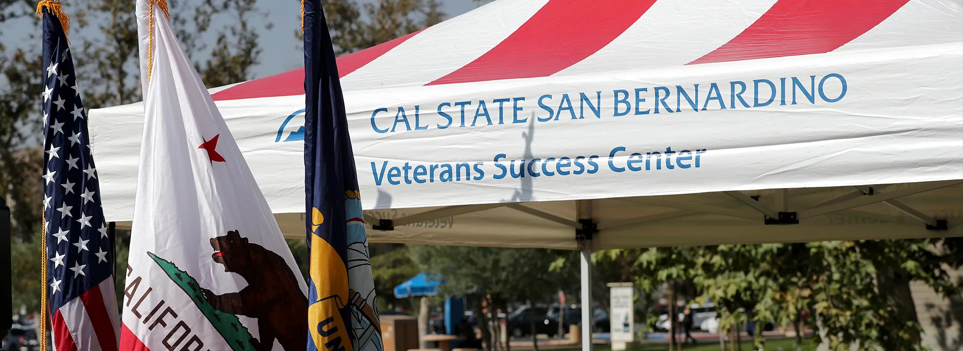 veteran success center tent