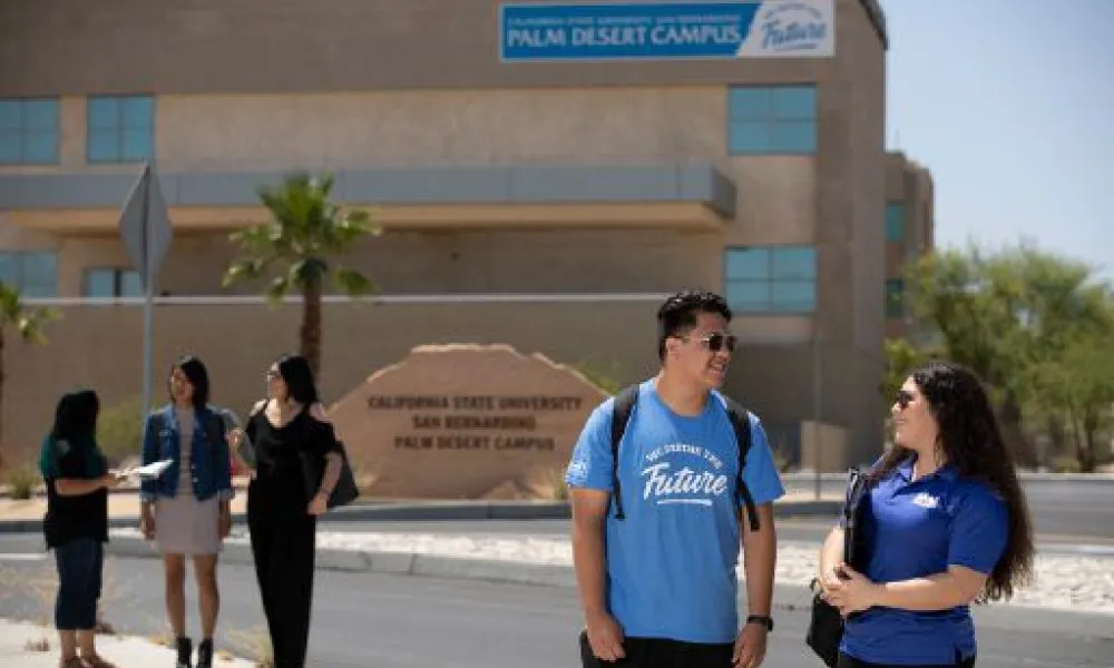 students at palm desert campus