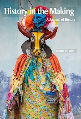 History in the Making Cover, man dressed in colorful cow costume for Afro-Mexican festival