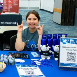 Attendees had the opportunity to explore a wide range of fields at the Graduate School Fair, including health, technology and education.