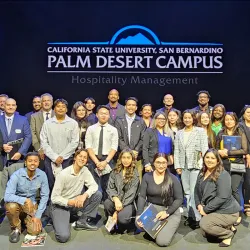 Students from CSUSB’s Palm Desert Campus and Jack H. Brown College of Business and Public Administration recently toured Yaamava’ Resort & Casino in Highland.