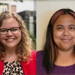 Madeline Stenersen (left) and Cassandra Young