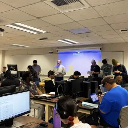 A CSUSB computer science class.