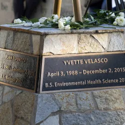 Memorial at the Peace Garden at CSUSB