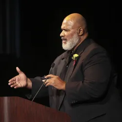 "Walter Hawkins at the 2013 Pioneer Breakfast at CSUSB"