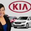 KIA cars with KIA rep.