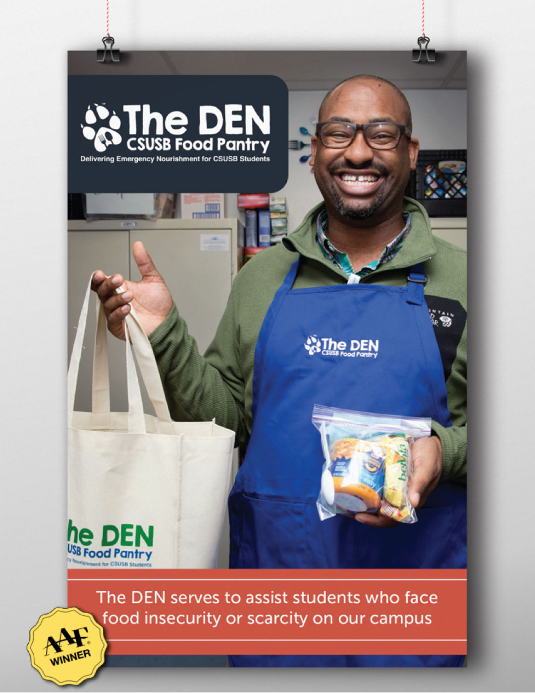 The DEN CSUSB Food Pantry - Delivering Emergency Nourishment for CSUSB Students