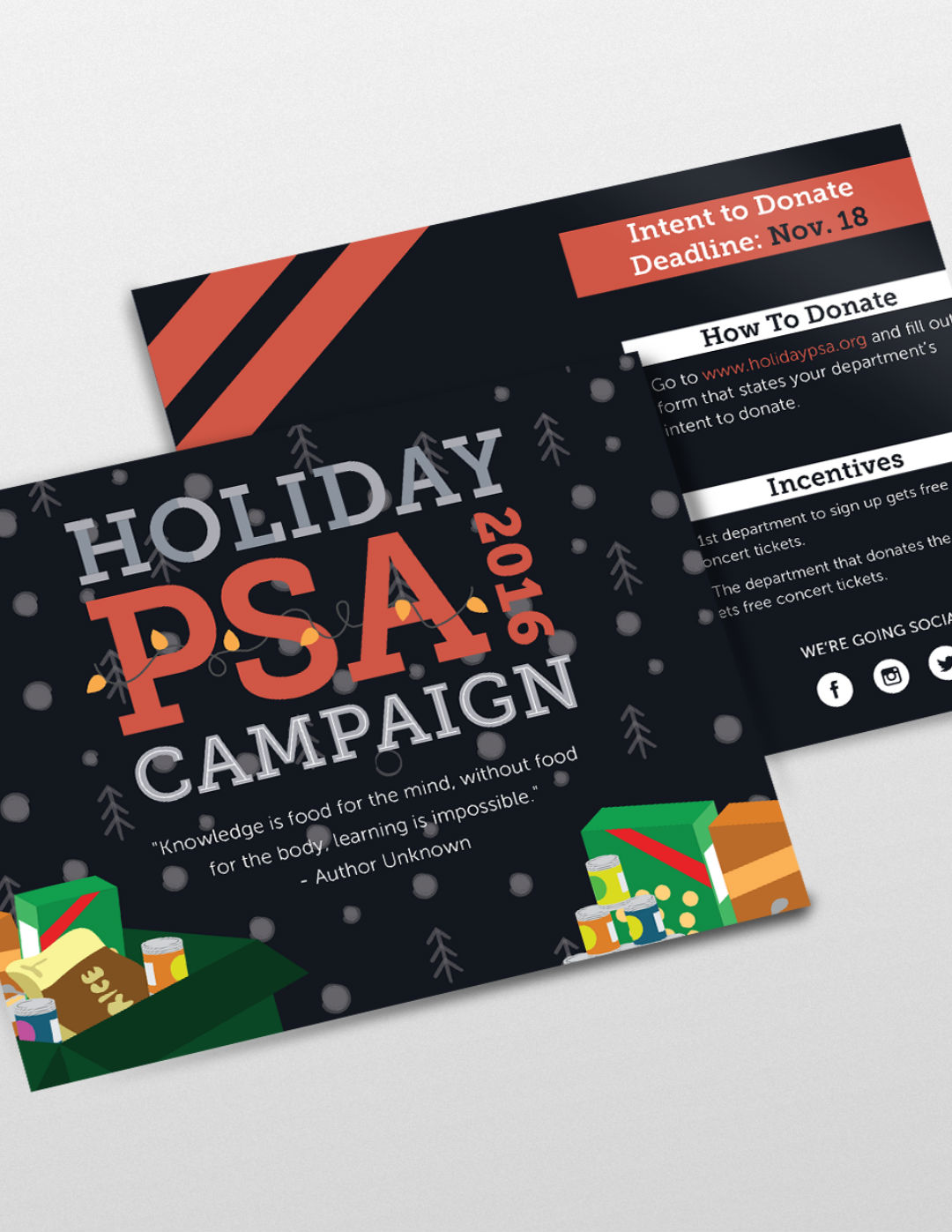 Holiday PSA 2016 Campaign card