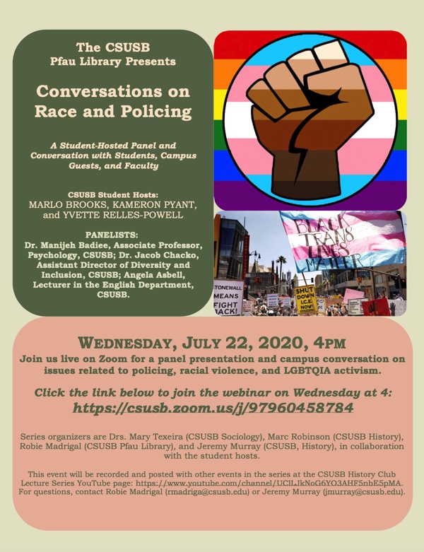 Conversations of Race and Policy Flyer