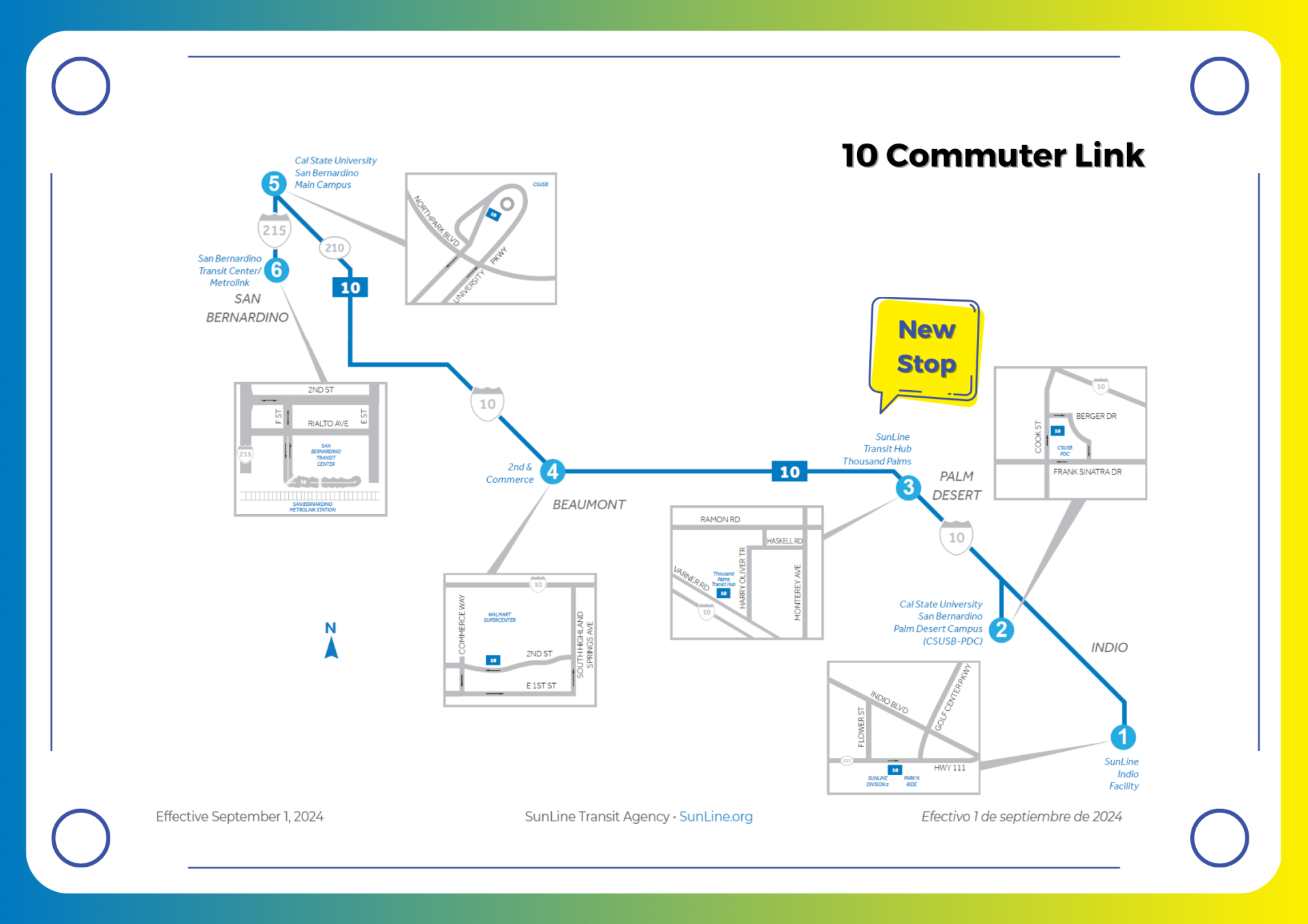 10 Commuter Link Map