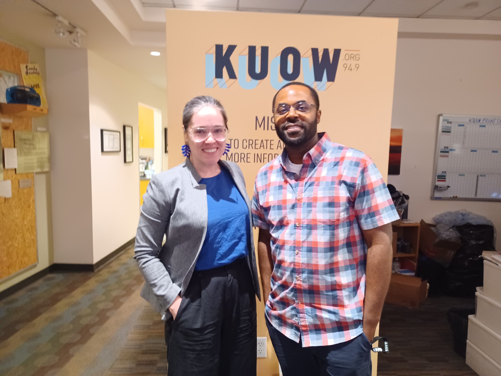 Robinson and Host Libby Denkmann, KUOW-NPR