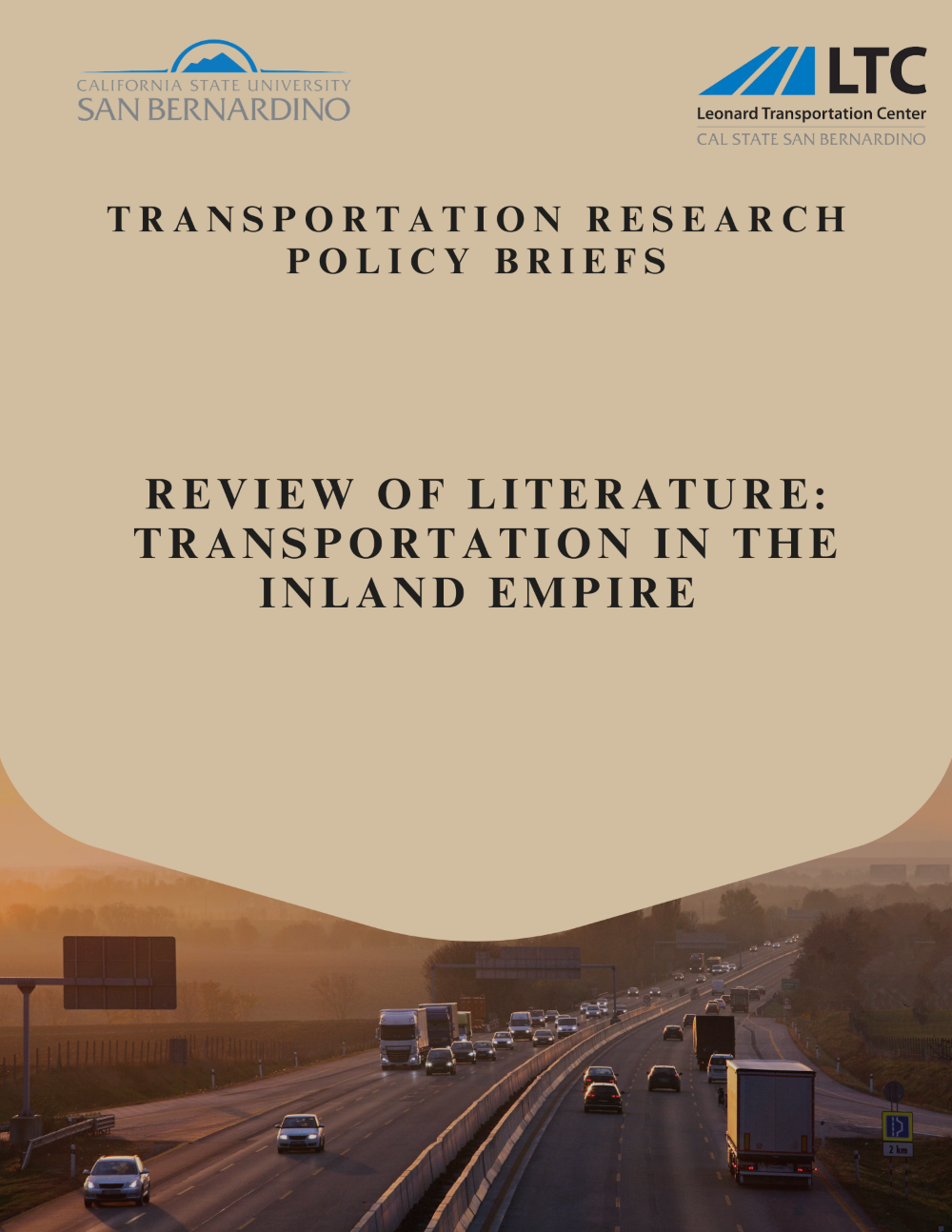 review of literature: tRANSPORTATION IN THE INLAND EMPIRE