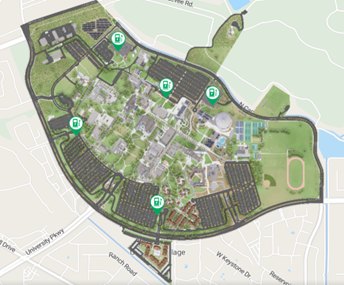 San Bernardino Campus EV Charger Locations