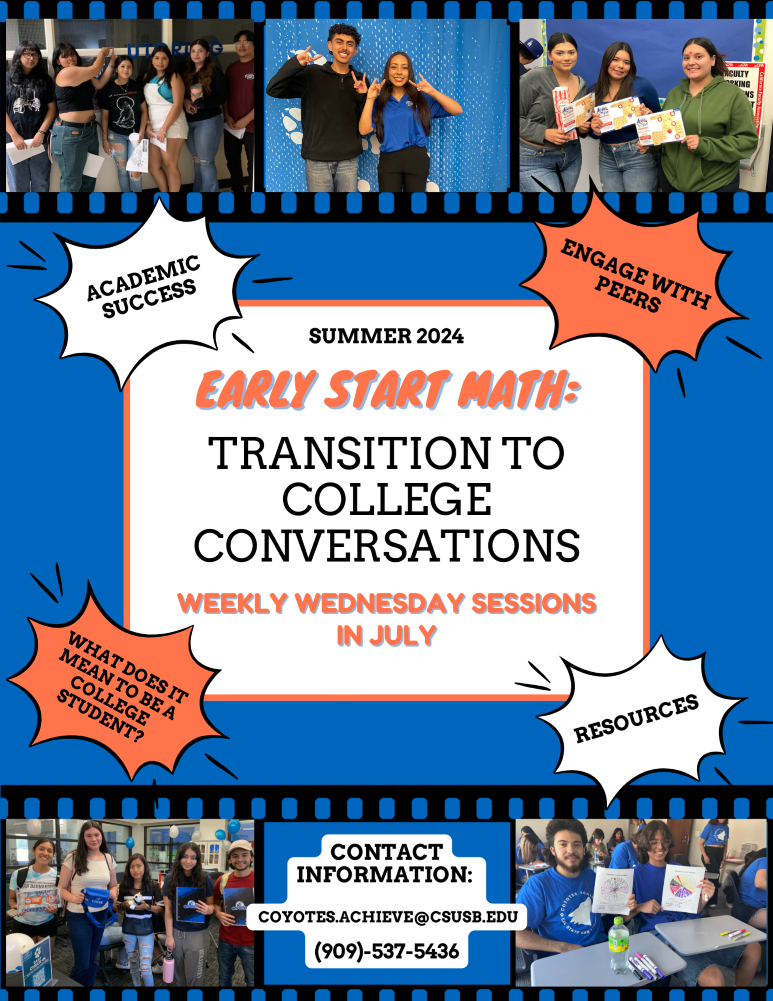 ESM Transition to College Conversations flyer