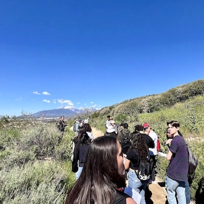 HSUP students on a class trip to CSUSB to see the San Andreas Fault