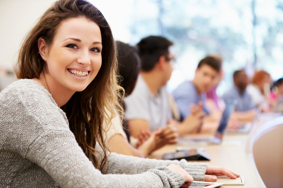 Student smiling 