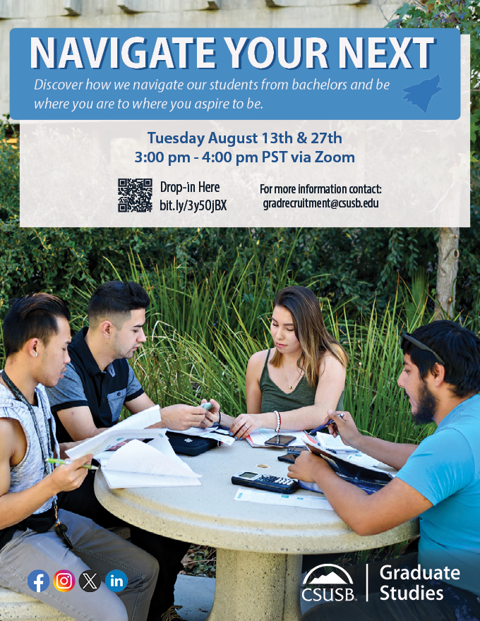 Come join the Office of Grad Studies for a casual Q&A Drop-In session online with our friendly and knowledgeable staff!