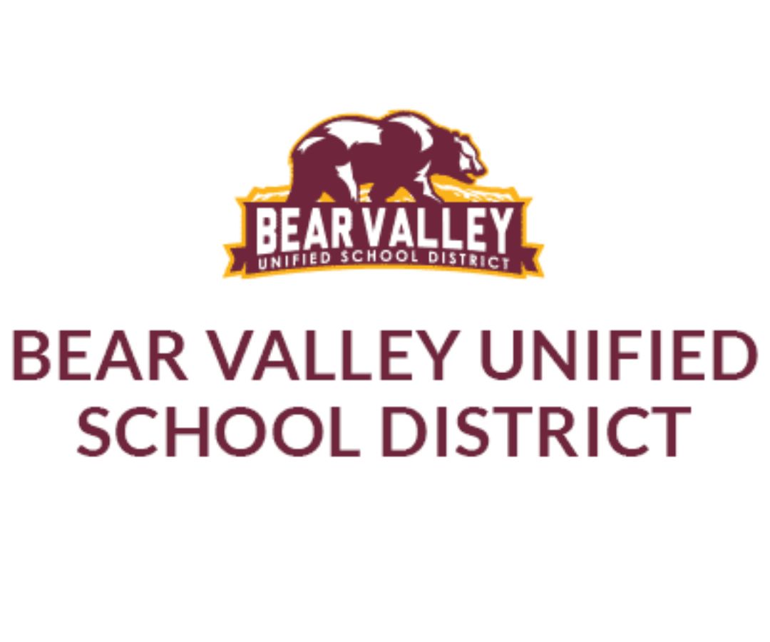 A picture of the Bear Valley unified school district logo