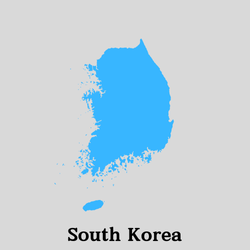 Map of South Korea