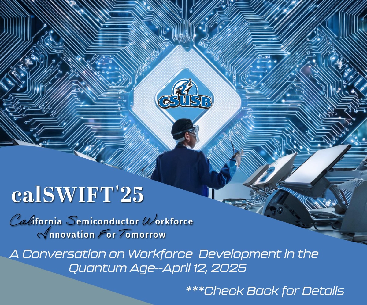 advertisement for the calSWIFT'25, a symposium on workforce development 