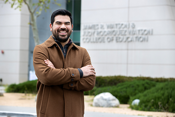 Pablo Gutierrez Cervantes, current Ed.D. student and 2023 Holmes Scholar, works at CSUSB as an international admissions evaluator.