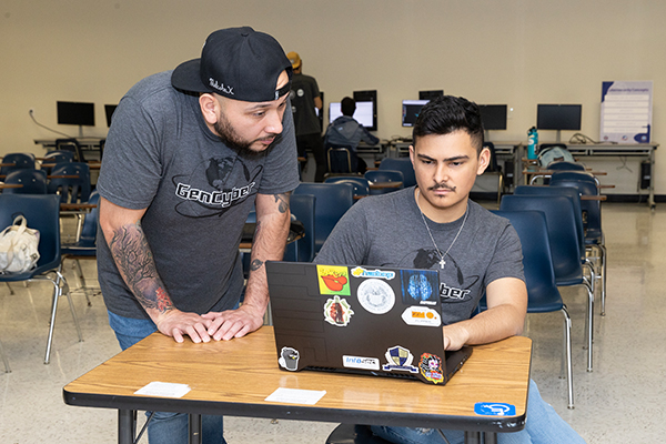 Participants in the 2023 GenCyber summer camp at CSUSB’s Jack H. Brown College of Business and Public Administration.