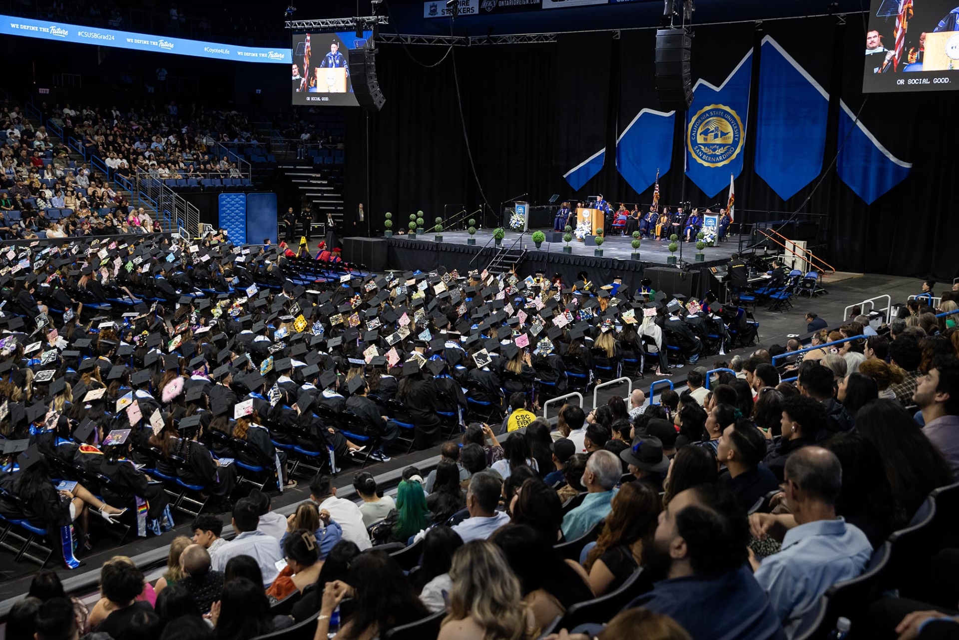 The CSBS Commencement ceremony at Toyota Arena on May 17.
