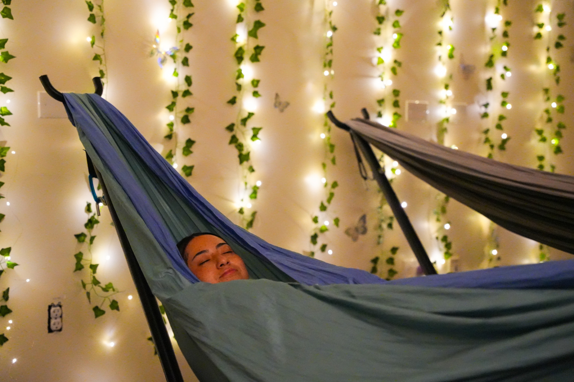 Sleeping in Hammock 