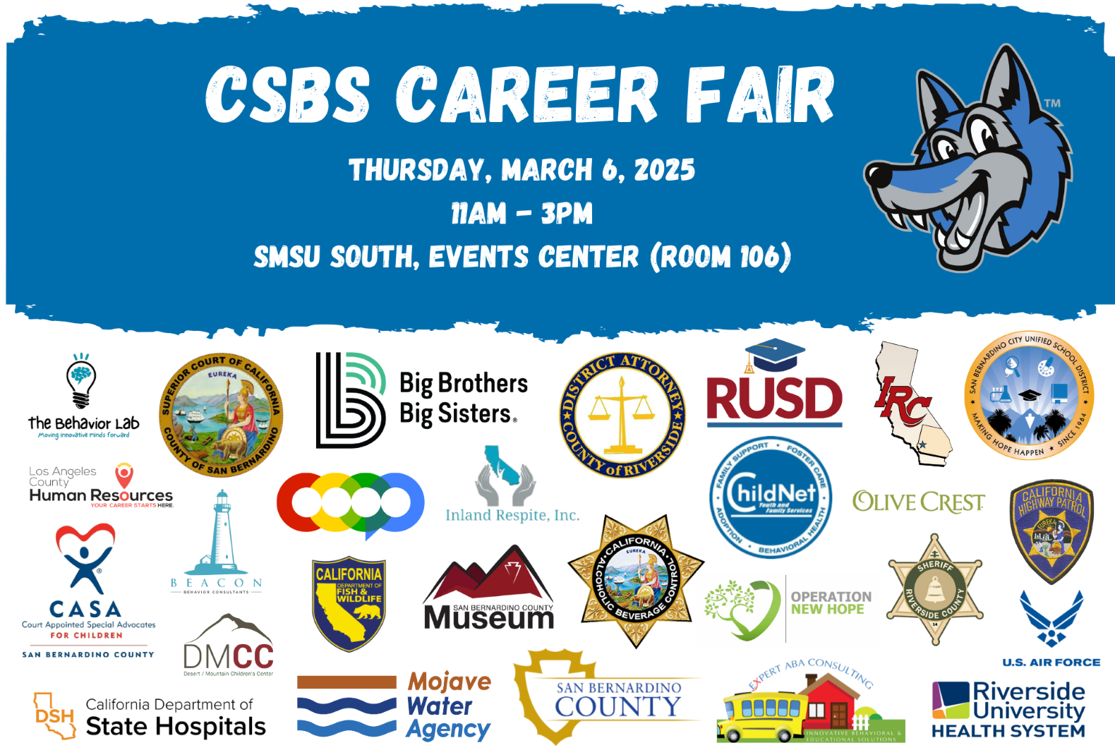 2025 CSBS Career Fair Information and Agencies