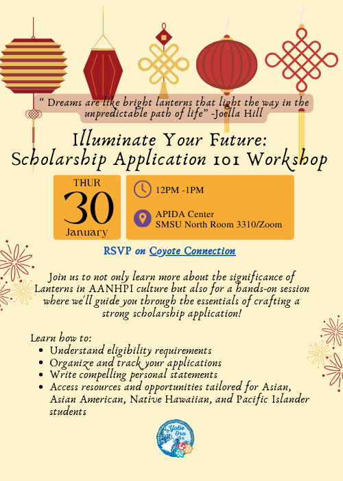 Scholarship Workshop Flyer