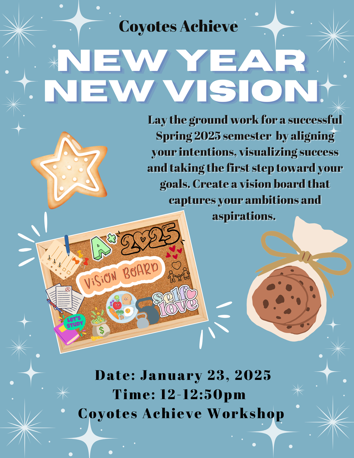 Event flyer New Year New Vision